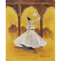Abdul Hameed, 18 x 24 inch, Acrylic on Canvas, Figurative Painting, AC-ADHD-096